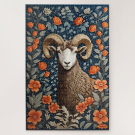 ビッエレガントクホルンシープウィリアムインスパイアモリス ジグソーパズル