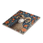 ビッエレガントクホルンシープウィリアムインスパイアモリス タイル (側面)