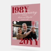 ビッエレガントグ・ナンバーズ40結婚周年記念写真 アクリルサイン (傾斜)