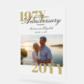 ビッエレガントグ・ナンバーズ50結婚周年記念写真 アクリルサイン (傾斜)