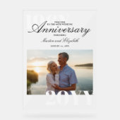 ビッエレガントグ・ナンバーズ60結婚周年記念写真 アクリルサイン (正面)