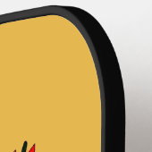 ビッカラフルト黒はっきりした履歴月 ピックルボールラケット (左詳細)