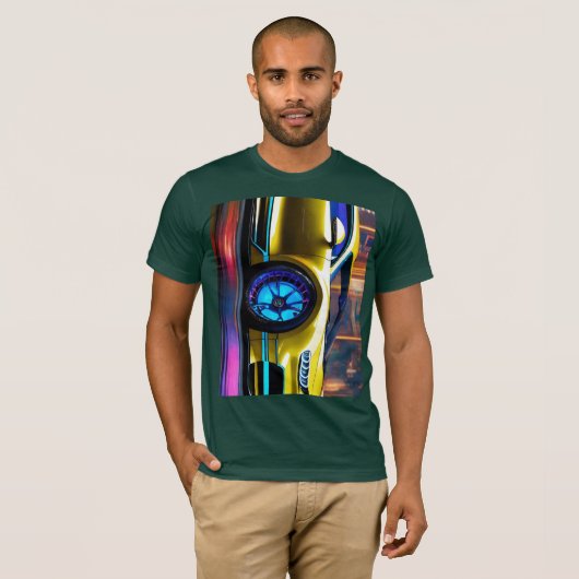 ビックと車のバグティと忍者H2Rパバー Tシャツ (正面フル)