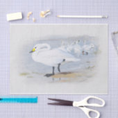 ビックウィックのスワン、鳥のイラストレーション 薄葉紙 (クラフト)