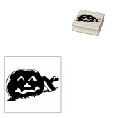 ビックカボチャのシルエットアートスタンプ ラバースタンプ (押印)