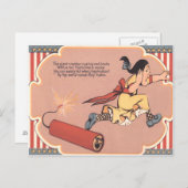 ビックガールフィレクラッカー花火 ポストカード (正面/裏面)