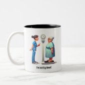 ビックシニアスケール対エイブスケール ツートーンマグカップ (左)