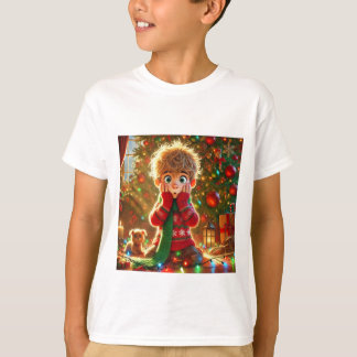 ビックストボーイクリスマス魔法 – キッズフェスティバルT-Shi Tシャツ