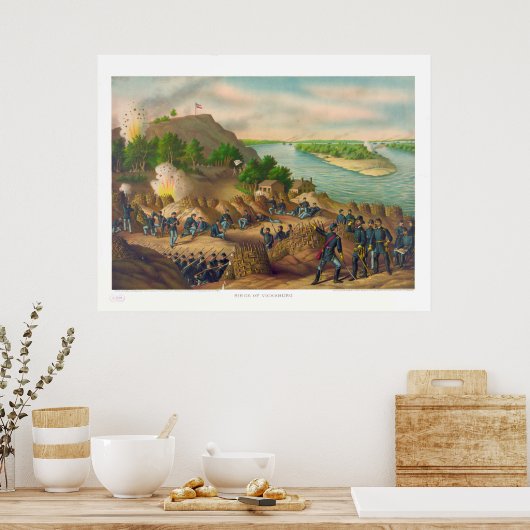 ビックスバーグの包囲13 15 17兵隊米国の助成金 ポスター (キッチン)