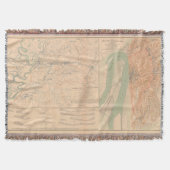 ビックスバーグ包囲戦の地図 スローブランケット (正面)