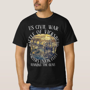 ビックスバーグ南北戦争ポーター連合艦隊 Tシャツ