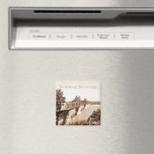 ビックスバーグMSリバーブリッジセピア銅トーン マグネット (インサイチュ (食洗機))