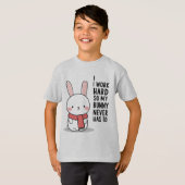 ビックバニーTシャツ – Cute Bunny Reaction with Tシャツ (正面フル)