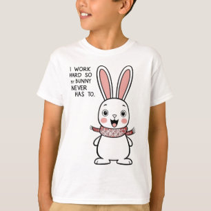 ビックバニーTシャツ – Cute Bunny Reaction with Tシャツ