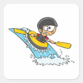 . .ビックボーイとホワイトウォーター・ラフティングの冒険 スクエアシール (正面)