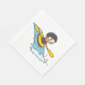 . .ビックボーイとホワイトウォーター・ラフティングの冒険 スタンダードランチョンナプキン (角)