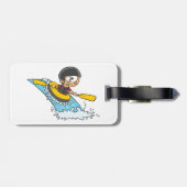 . .ビックボーイとホワイトウォーター・ラフティングの冒険 ラゲッジタグ (裏面横)