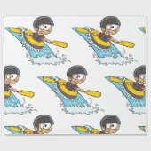 . .ビックボーイとホワイトウォーター・ラフティングの冒険 ラッピングペーパー (フラット)