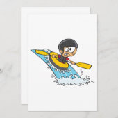 . .ビックボーイとホワイトウォーター・ラフティングの冒険 招待状 (正面/裏面)