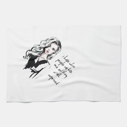 ビックリした キッチンタオル (横)