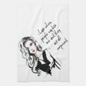 ビックリした キッチンタオル (縦)