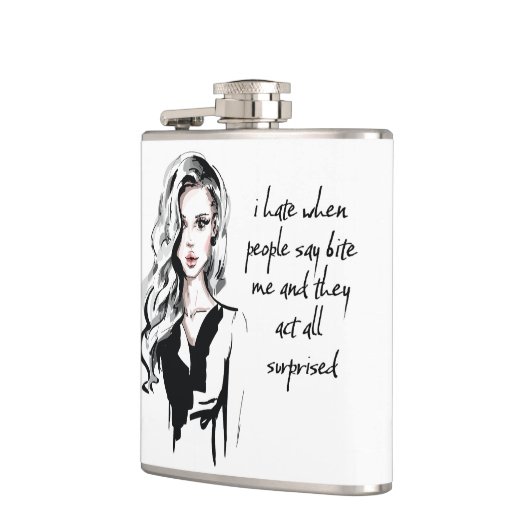 ビックリした フラスク (左)