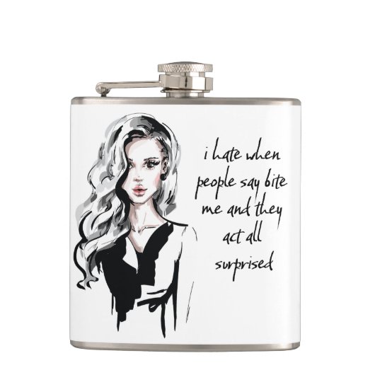 ビックリした フラスク (正面)