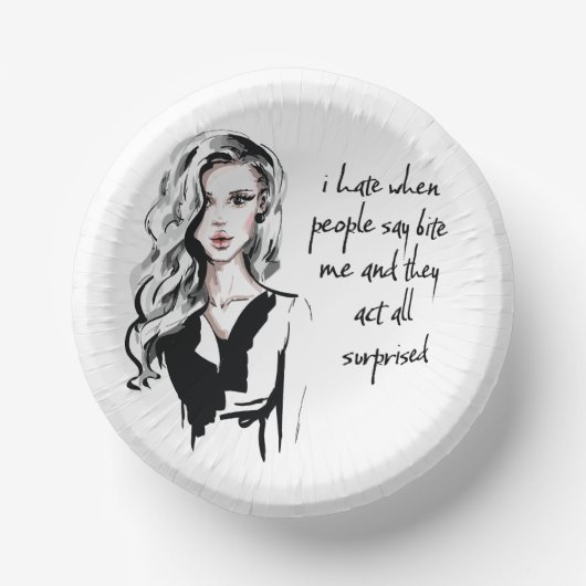 ビックリした ペーパーボウル (正面)