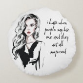 ビックリした ラウンドクッション (裏面)