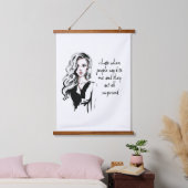 ビックリした 吊り下げ型タペストリー (寝室)