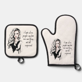 ビックリした 鍋つかみ&鍋敷きセット