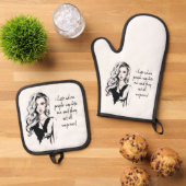 ビックリした 鍋つかみ&鍋敷きセット (トップダウン)