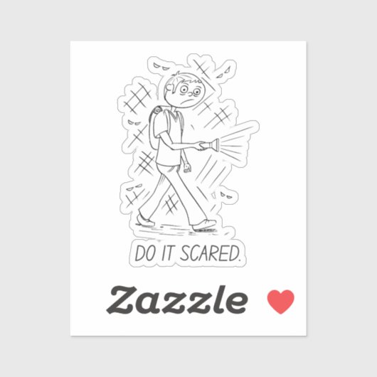 ビックリする – 勇気ステッカー シール (シート)