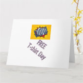 ビックリ フリーデイ Tシャツ クラシック カード (黄色い花)