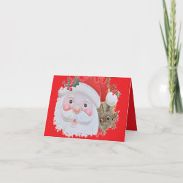 ビックルズ  squirrelの折りたたみ式ホリデーカード シーズンカード