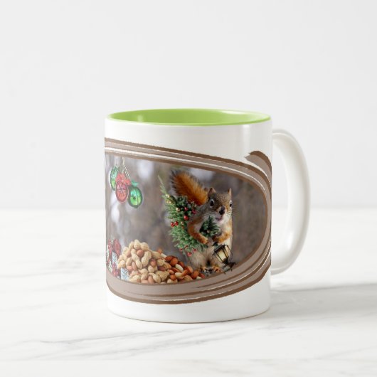 ビックレス氏11ozとのクリスマスマグ ツートーンマグカップ (正面右)