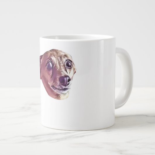 ビックールクチワフアキュートおもしろいミーム ジャンボコーヒーマグカップ (正面右)