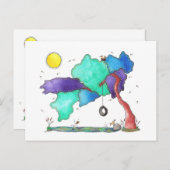 ビッグおもしろいオンザバイユー 案内ポストカード (正面/裏面)