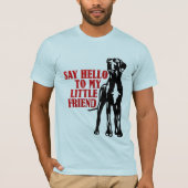 ビッグおもしろいグレート・ダン・メンズ・ファッション Tシャツ (正面)