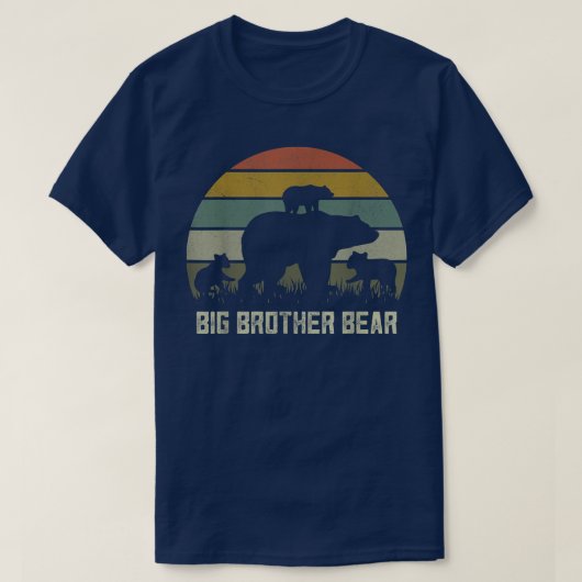 ビッグおもしろいブラザーベアーシャツキッズCubs Bro Tシャツ (デザイン正面)
