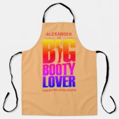 ビッグおもしろいブーティ恋人グラデーション エプロン (正面)