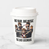 ビッグおもしろいヘアミュージックボームボックスハムスタースーパーグループ 紙コップ (正面)
