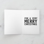 ビッグお尻ガールアートクリスマスカード カード (内部)