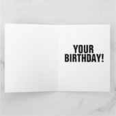 ビッグお尻ガールオーバーサイズ誕生日カード カード (内部)