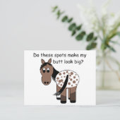 ビッグお尻ブランケットAppaloosa ポストカード (スタンド正面)