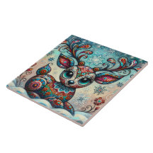 ビッグお洒落アイズクリスマストナカイフォークアート