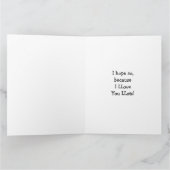 ビッグすごいラマは私のバレンタイン？私はあなたを愛する カード (内部)