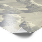 ビッグの厚い雪のゴーストでアルパインスキーヤー フォトプリント (角)