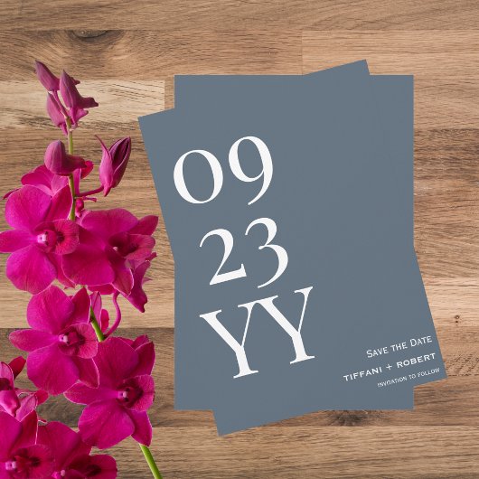 ビッグはっきりしたデイトほこりっぽい青 セーブザデート