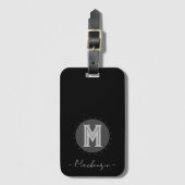 ビッグはっきりしたラインモノグラム ラゲッジタグ (正面縦)